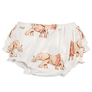 Milkbarn Bamboo Ruffle Bloomer -- Tutu Elephant NWT